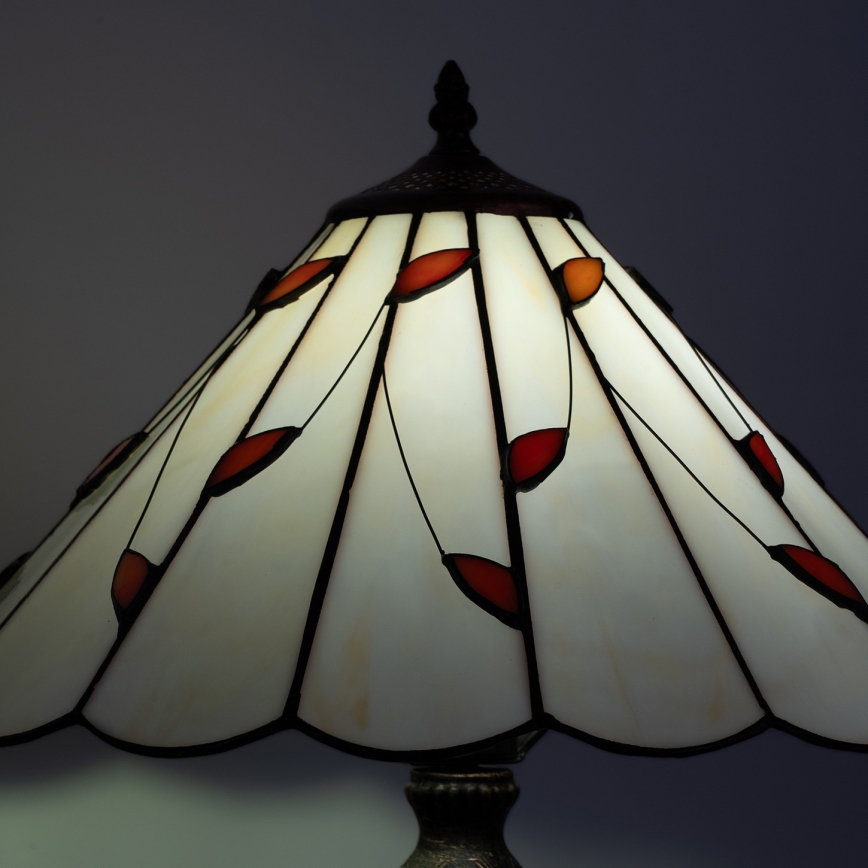 Brilagi - Tiffany bordlampe i glasmosaik FOLIA 2xE27/60W/230V