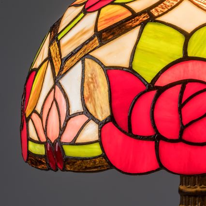 Brilagi - Tiffany bordlampe i glasmosaik GARLAN 1xE27/40W/230V