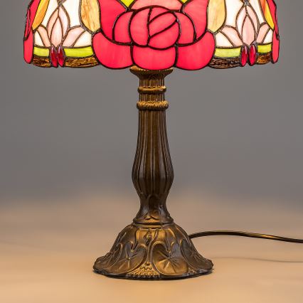 Brilagi - Tiffany bordlampe i glasmosaik GARLAN 1xE27/40W/230V