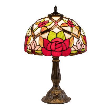 Brilagi - Tiffany bordlampe i glasmosaik GARLAN 1xE27/40W/230V
