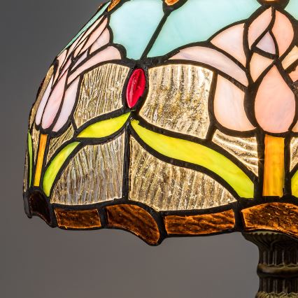 Brilagi - Tiffany-bordlampe i glasmosaik LORAS 1xE27/40W/230V