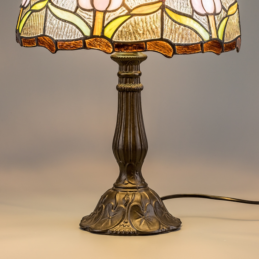 Brilagi - Tiffany-bordlampe i glasmosaik LORAS 1xE27/40W/230V