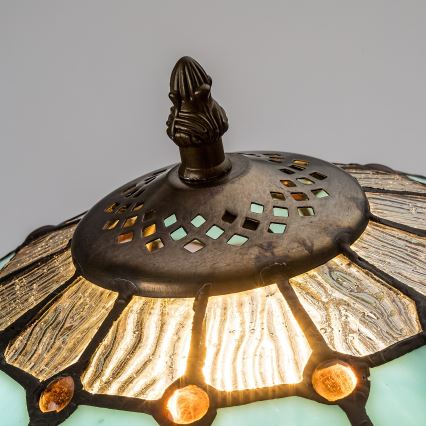 Brilagi - Tiffany-bordlampe i glasmosaik LORAS 1xE27/40W/230V