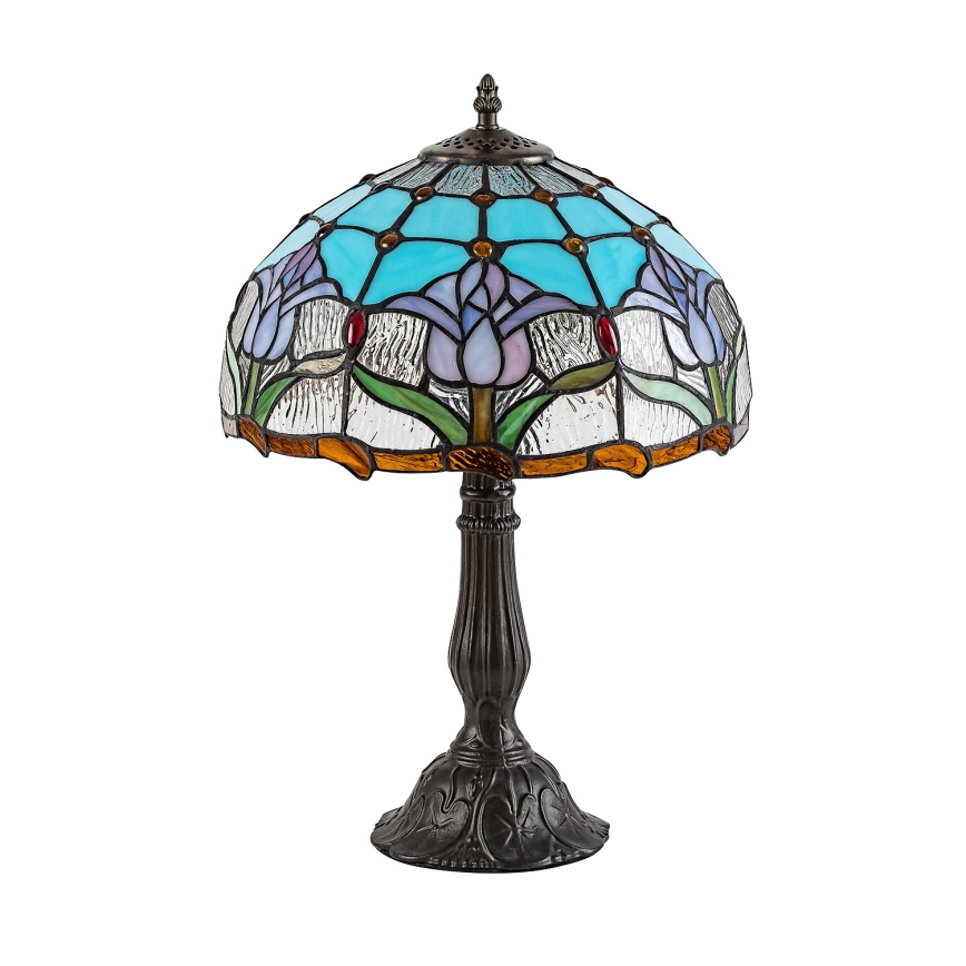 Brilagi - Tiffany-bordlampe i glasmosaik LORAS 1xE27/40W/230V
