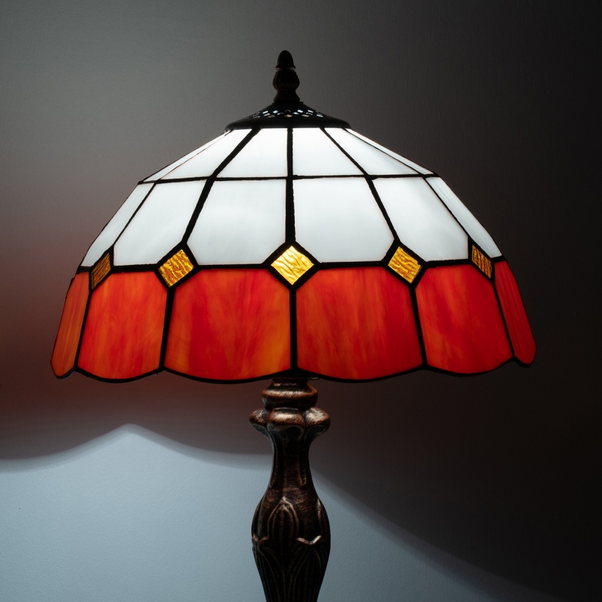 Brilagi - Tiffany-bordlampe i glasmosaik SIENNA 1xE27/60W/230V