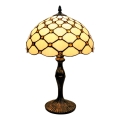 BRILAGI - Tiffany bordlampe IVORY SMOOTH 1xE27/60W/230V