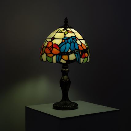 Brilagi - Tiffany bordlampe JUNGLE 1xE27/60W/230V