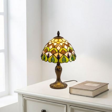 Brilagi - Tiffany-bordlampe MARGARET 1xE14/40W/230V