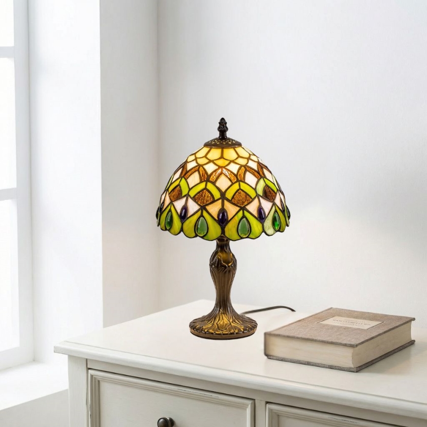 Brilagi - Tiffany-bordlampe MARGARET 1xE14/40W/230V