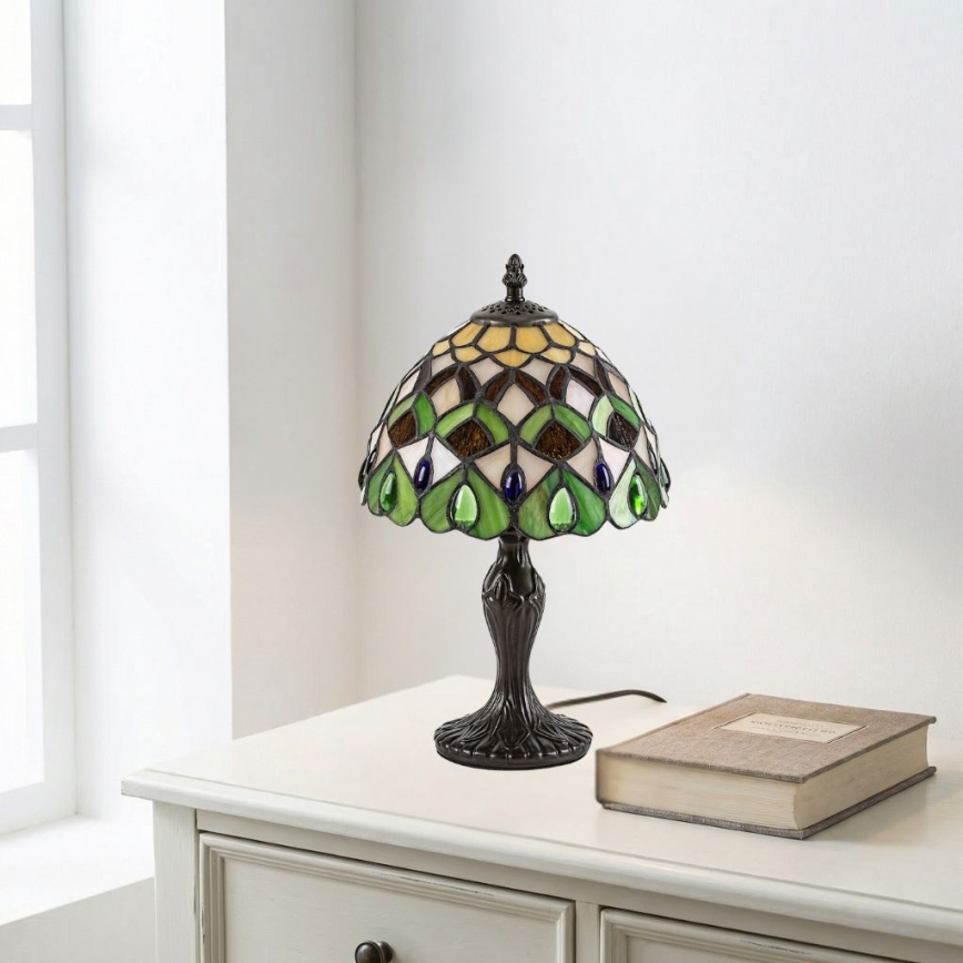 Brilagi - Tiffany-bordlampe MARGARET 1xE14/40W/230V