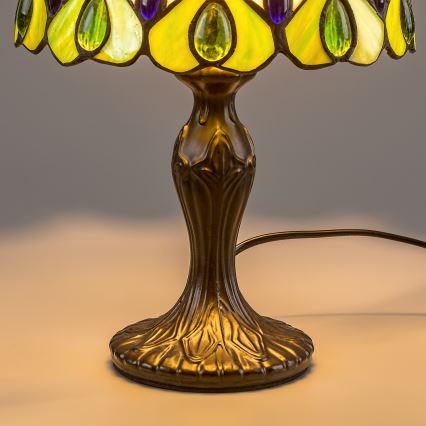 Brilagi - Tiffany-bordlampe MARGARET 1xE14/40W/230V