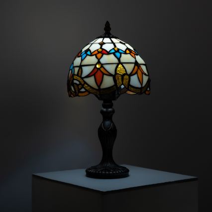 Brilagi - Tiffany-bordlampe MIRABELLA i glasmosaik 1xE27/60W/230V