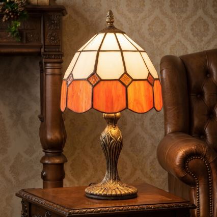 Brilagi - Tiffany-bordlampe SIENNA 1xE27/60W/230V