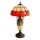 Brilagi - Tiffany-bordlampe SIENNA i glasmaleri-stil 1xE27/60W/230V + 1xE14/40W