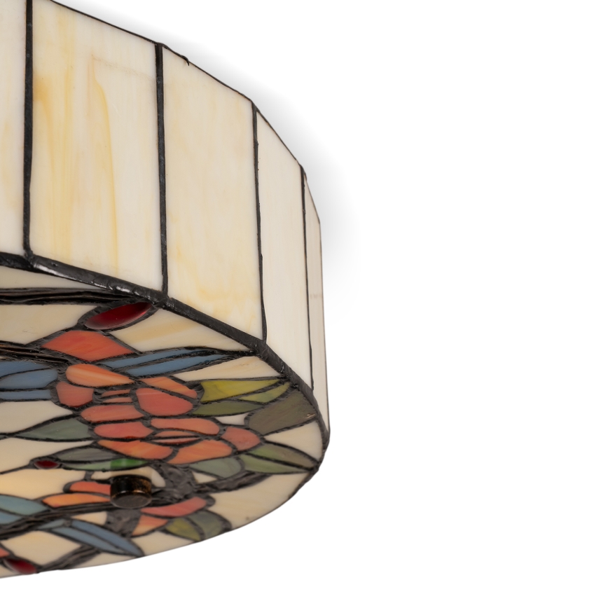 Brilagi - Tiffany farvet glas loftlampe JUNGLE 3xE27/60W/230V pr. 40 cm
