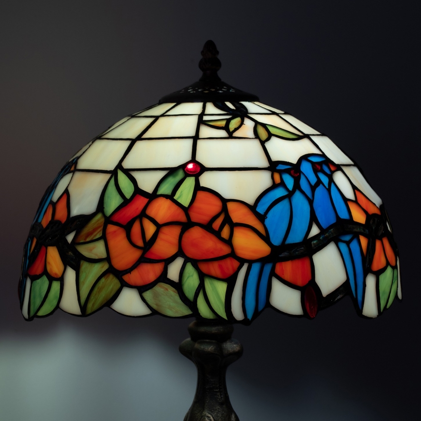 Brilagi - Tiffany-glas bordlampe JUNGLE 1xE27/60W/230V