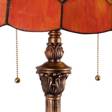 Brilagi - Tiffany-glas gulvlampe SIENNA 2xE27/60W/230V
