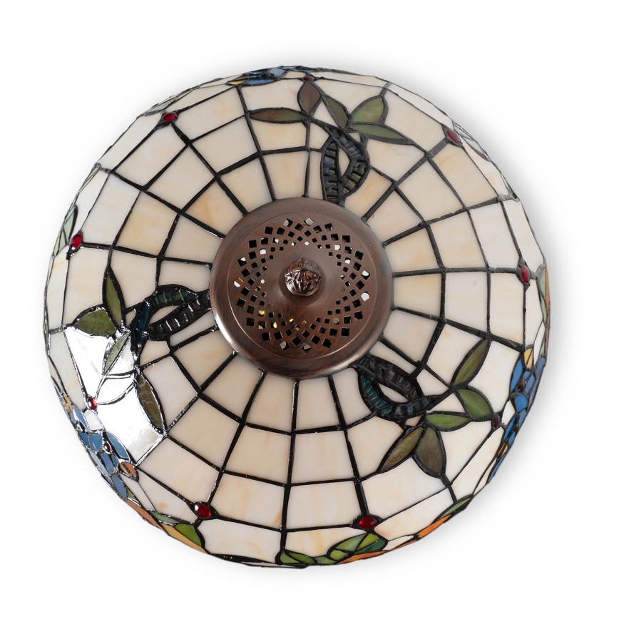 Brilagi - Tiffany-glasbordlampe JUNGLE 1xE27/60W/230V