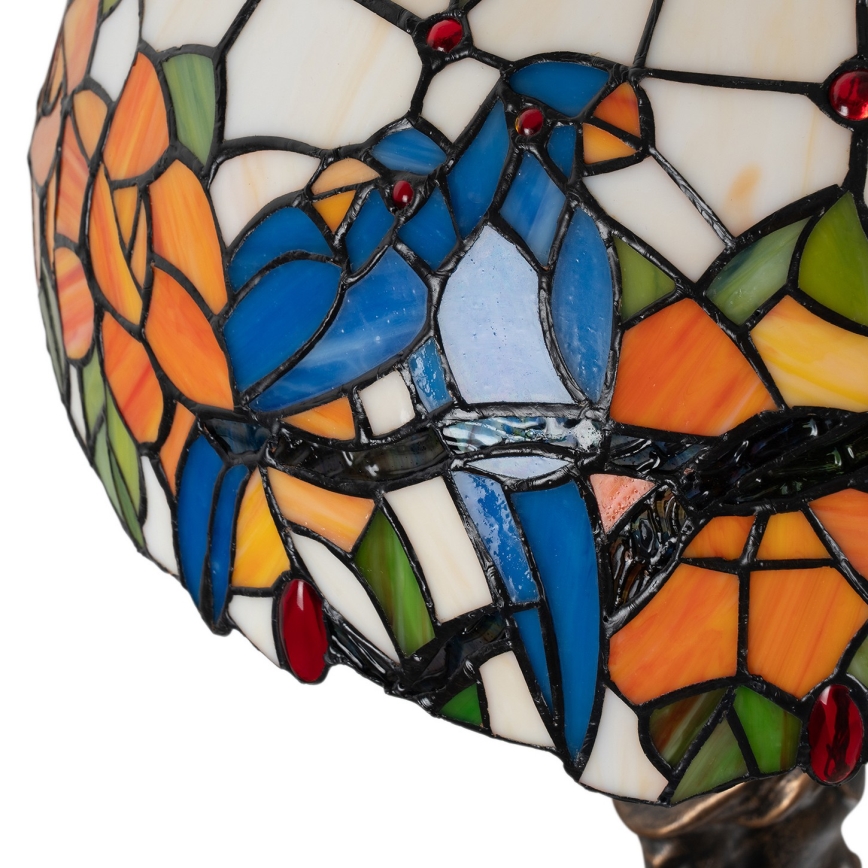 Brilagi - Tiffany-glasbordlampe JUNGLE 1xE27/60W/230V
