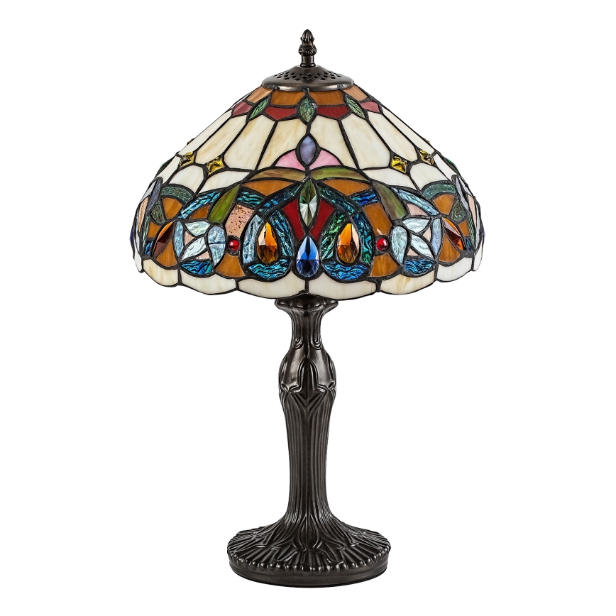 Brilagi - Tiffany-glasbordlampe LUISA 1xE27/40W/230V