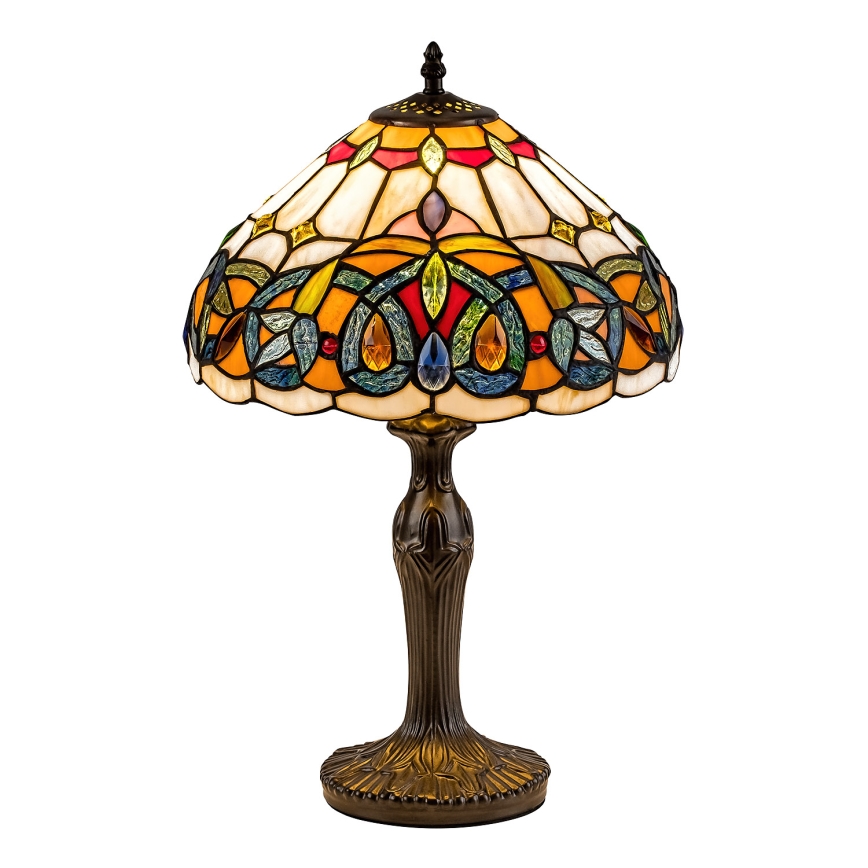Brilagi - Tiffany-glasbordlampe LUISA 1xE27/40W/230V