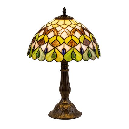 Brilagi - Tiffany-glasbordlampe MARGARET 1xE27/40W/230V