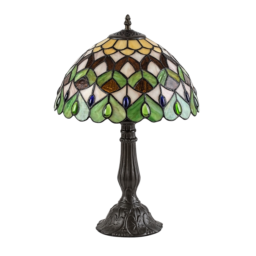 Brilagi - Tiffany-glasbordlampe MARGARET 1xE27/40W/230V