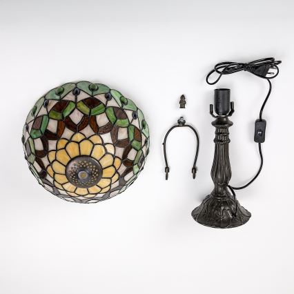 Brilagi - Tiffany-glasbordlampe MARGARET 1xE27/40W/230V