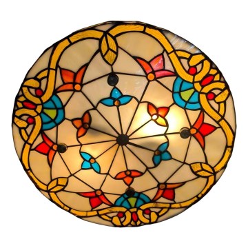 Brilagi - Tiffany glasloftlampe MIRABELLA 3xE27/60W/230V Ø 40 cm