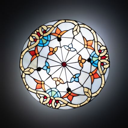 Brilagi - Tiffany glasloftlampe MIRABELLA 3xE27/60W/230V Ø 40 cm