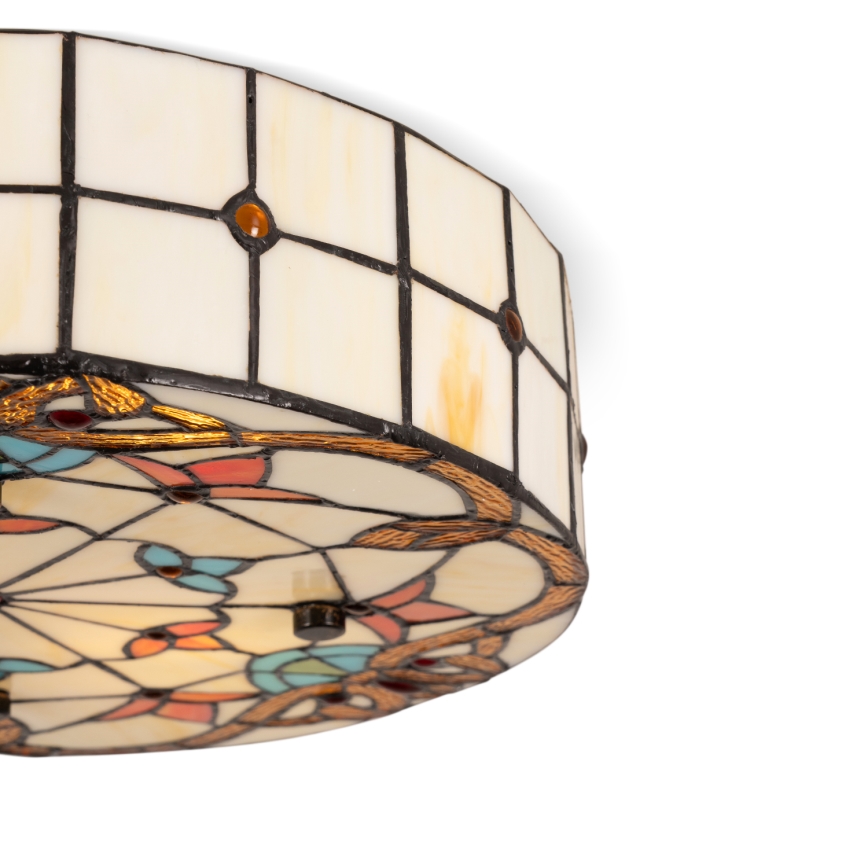 Brilagi - Tiffany glasloftlampe MIRABELLA 3xE27/60W/230V Ø 40 cm