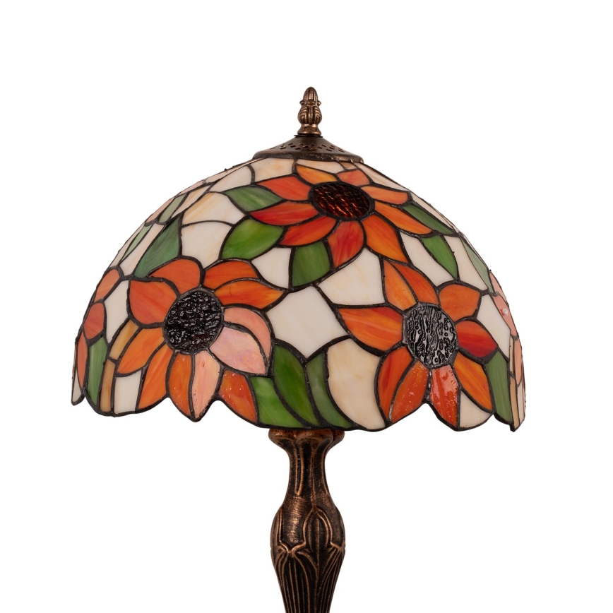Brilagi - Tiffany glasmaleri bordlampe SUNFLOWER 1xE27/60W/230V