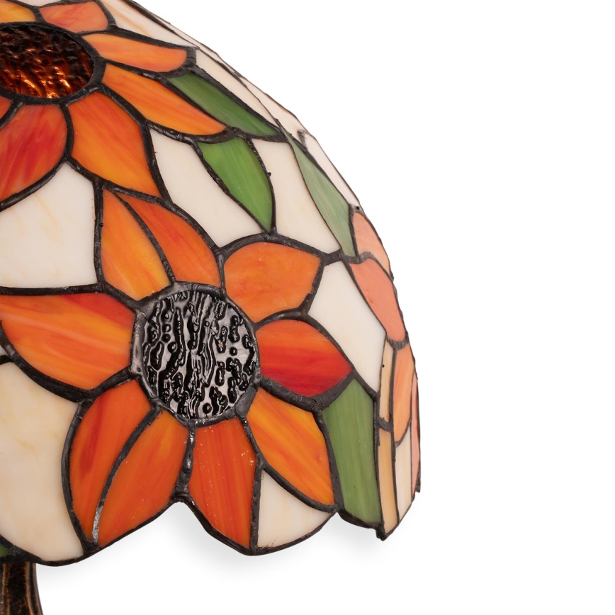 Brilagi - Tiffany glasmaleri bordlampe SUNFLOWER 1xE27/60W/230V