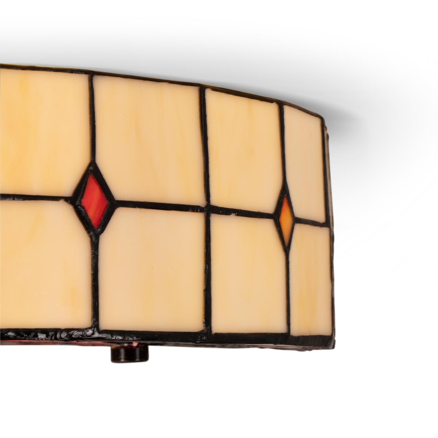 BRILAGI - Tiffany glasmalet loftlampe SUNFLOWER 2xE27/60W/230V pr. 40 cm