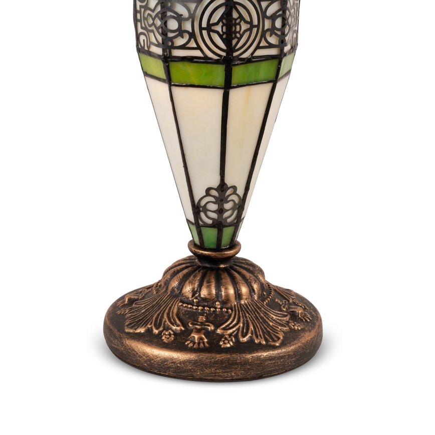 Brilagi - Tiffany-glasmosaik bordlampe JUNGLE 1xE27/60W/230V + 1xE14/40W