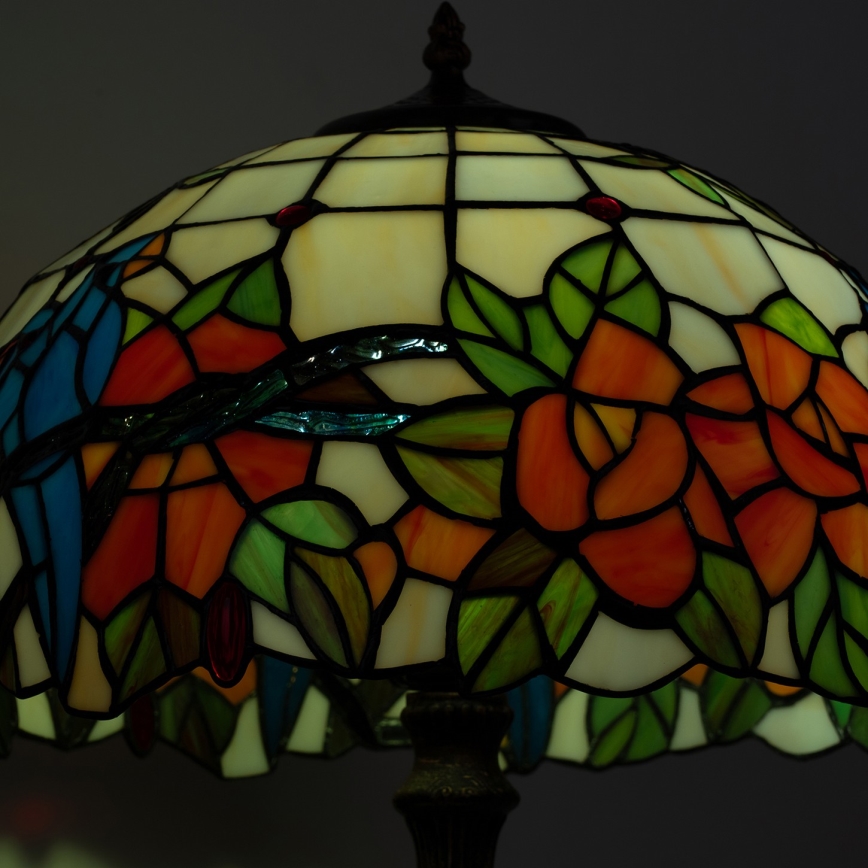 Brilagi - Tiffany glasmosaik bordlampe JUNGLE 2xE27/60W/230V
