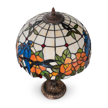 Brilagi - Tiffany glasmosaik bordlampe JUNGLE 2xE27/60W/230V