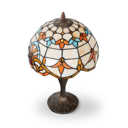 Brilagi - Tiffany glasmosaik bordlampe MIRABELLA 1xE27/60W/230V