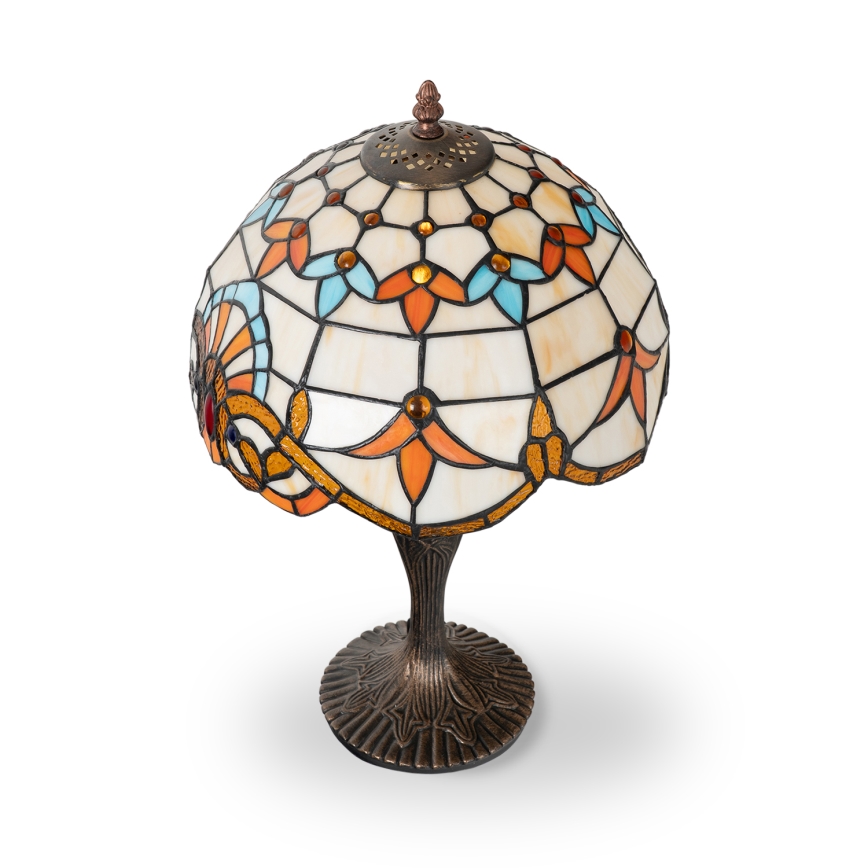 Brilagi - Tiffany glasmosaik bordlampe MIRABELLA 1xE27/60W/230V