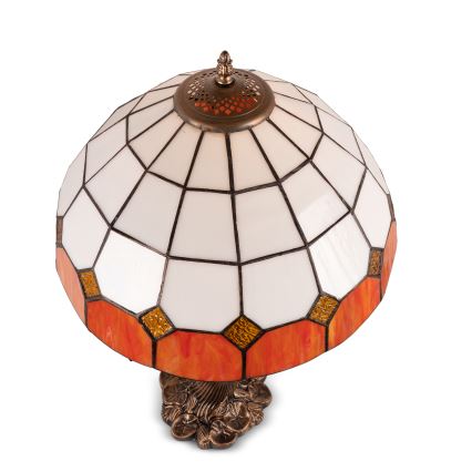 Brilagi - Tiffany-glasmosaik bordlampe SIENNA 1xE27/60W/230V
