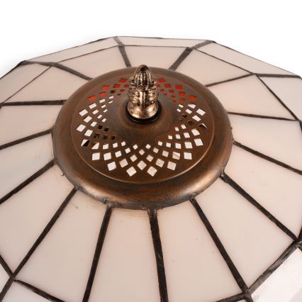 Brilagi - Tiffany-glasmosaik bordlampe SIENNA 1xE27/60W/230V