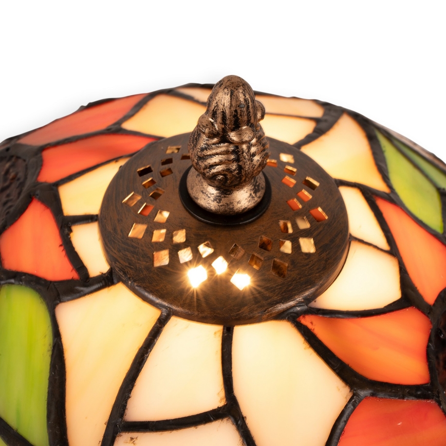 Brilagi - Tiffany glasmosaik bordlampe SUNFLOWER 1xE27/60W/230V