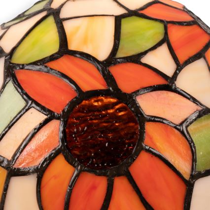 Brilagi - Tiffany glasmosaik bordlampe SUNFLOWER 1xE27/60W/230V