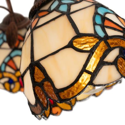 Brilagi - Tiffany glasmosaik loftlampe MIRABELLA 8xE27/60W/230V Ø 68 cm