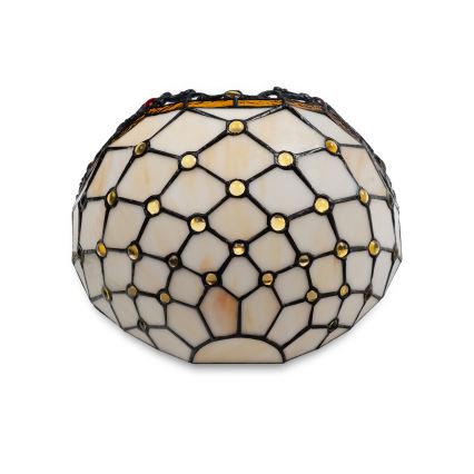Brilagi - Tiffany glasmosaik væglampe IVORY 1xE14/40W/230V