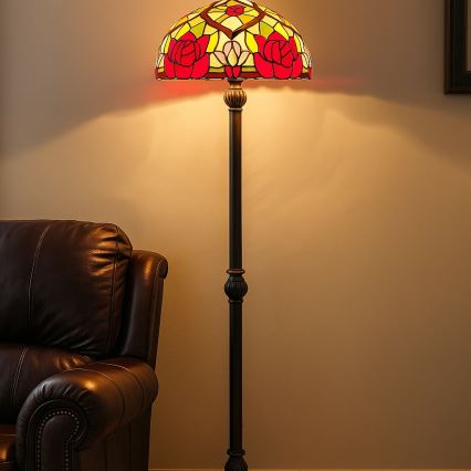 Brilagi - Tiffany-gulvlampe GARLAN 2xE27/60W/230V