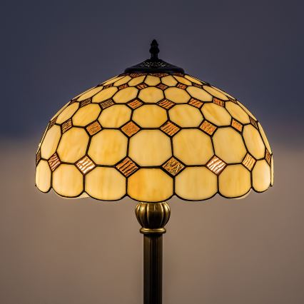 Brilagi - Tiffany-gulvlampe i farvet glas DORAN 2xE27/60W/230V