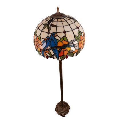 Brilagi - Tiffany-gulvlampe i farvet glas JUNGLE 2xE27/60W/230V
