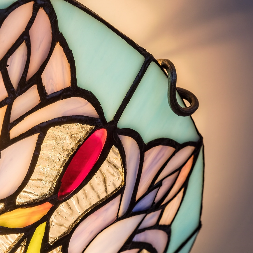 Brilagi - Tiffany-loftlampe i farvet glas LORAS 2xE27/60W/230V