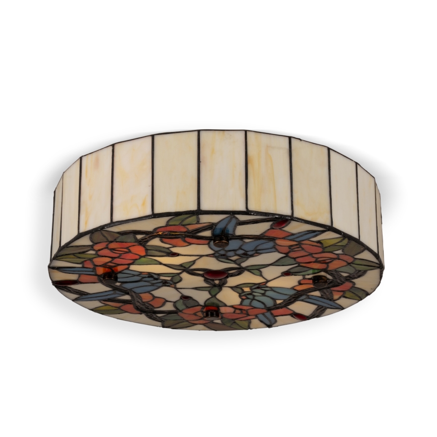 BRILAGI - Tiffany-loftlampe i glasmaleri JUNGLE 2xE27/60W/230V Ø 40 cm